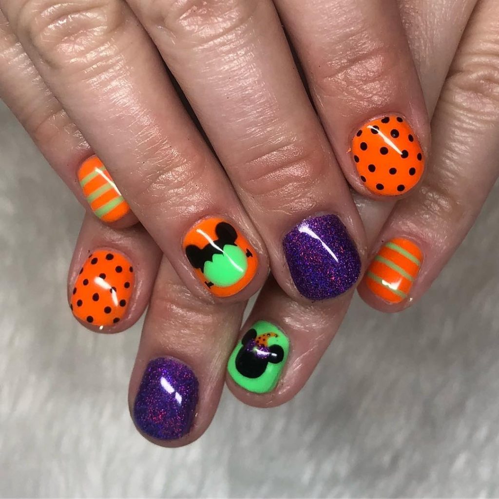 Disney Halloween nail ideas