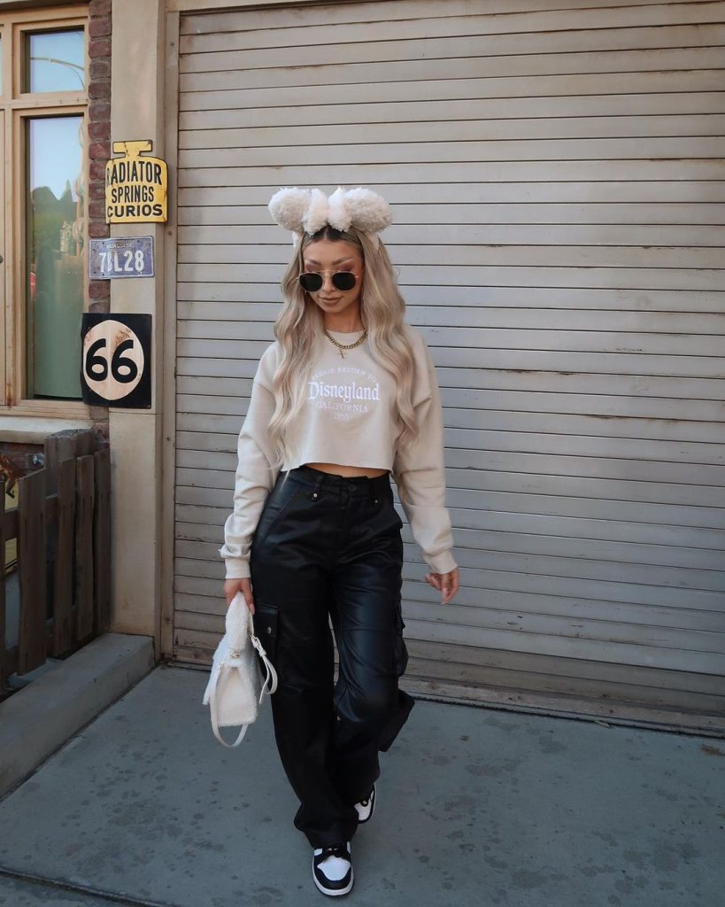 best leather pants outfits to wear to Disneyland