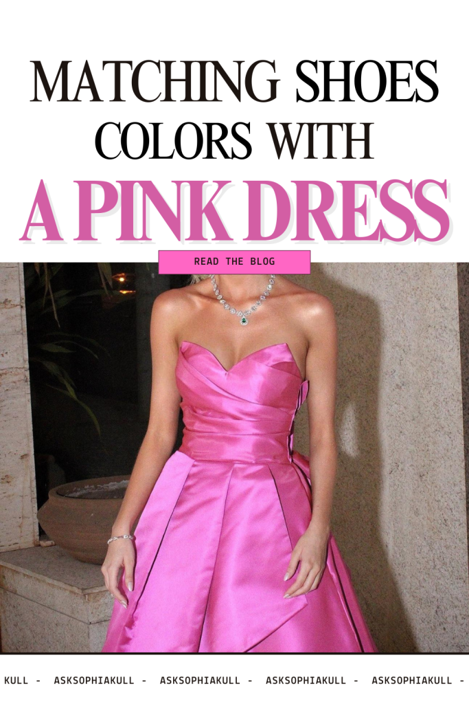 color of shoes that you can pair with a pink dress