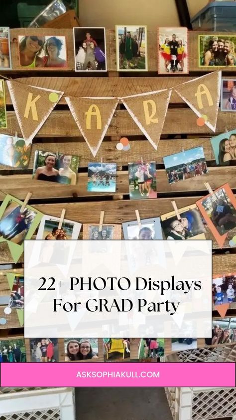 photo displays for grad party