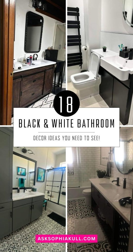 Black And White Bathroom Ideas 