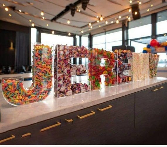 candy buffet setup ideas to serve your guests at your graduation parties.