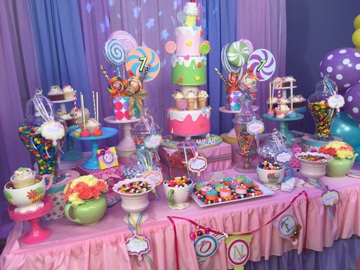 candy buffet setup ideas to serve your guests at your graduation parties.