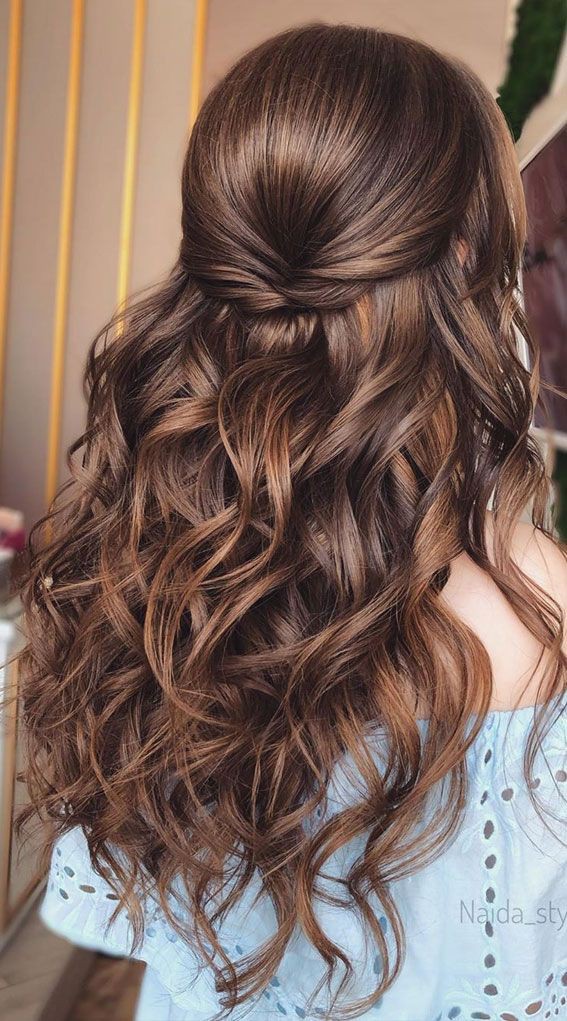 brown prom hairstyle ideas