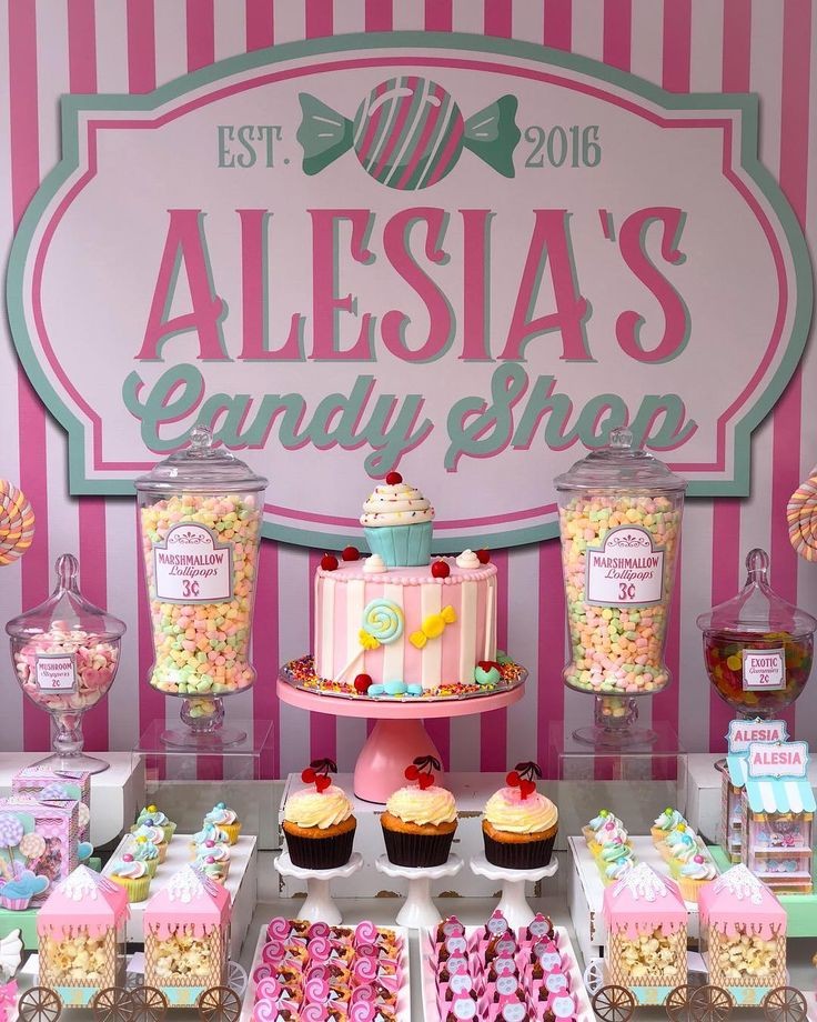 candy buffet setup ideas to serve your guests at your graduation parties.