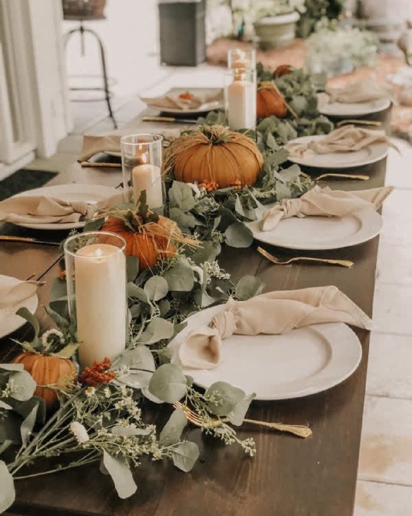 Thanksgiving table Decor Ideas 