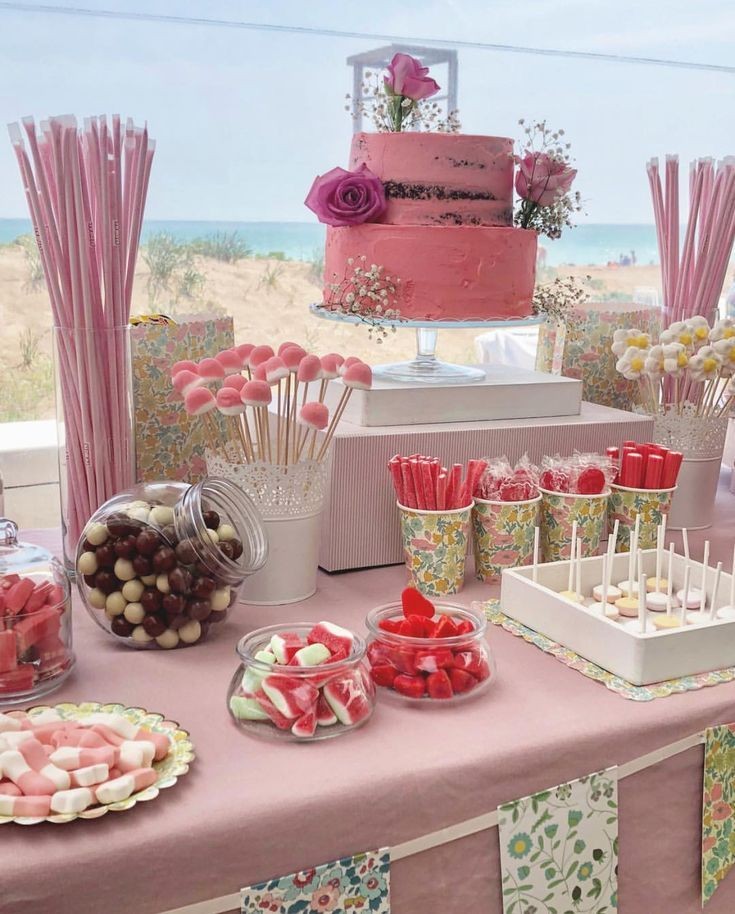 candy buffet setup ideas to serve your guests at your graduation parties.