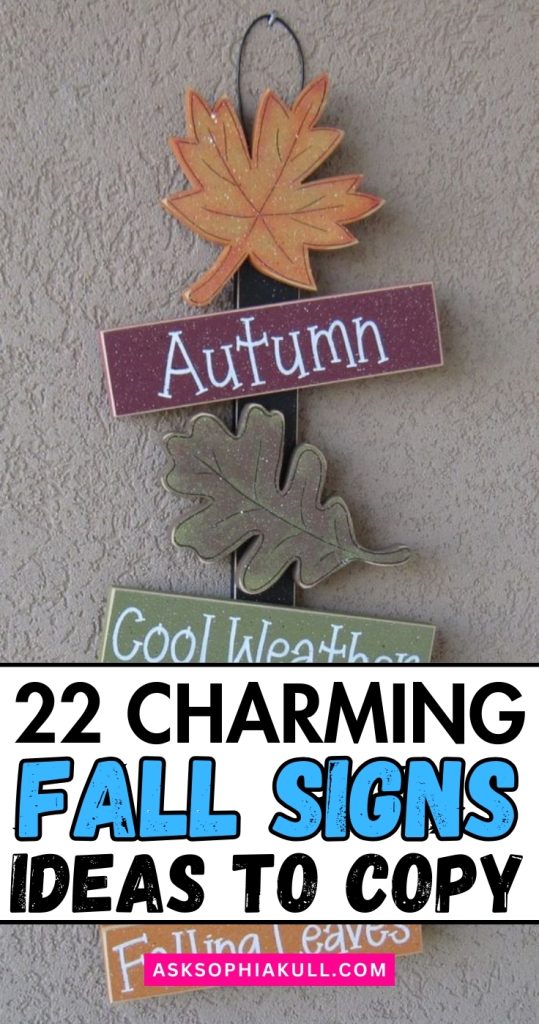 DIY FALL SIGNS