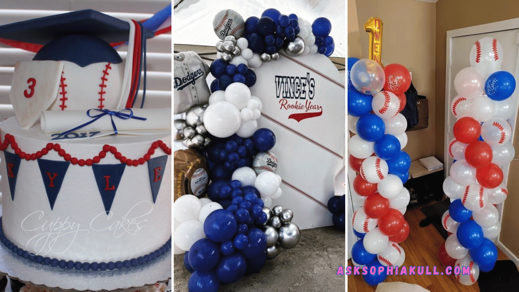 baseball-themed graduation party