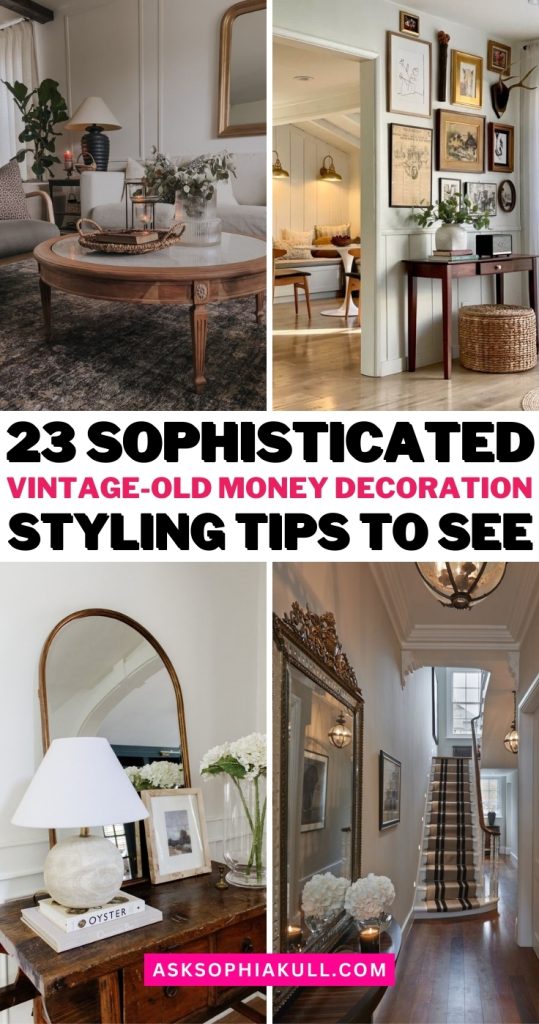 old money home décor ideas