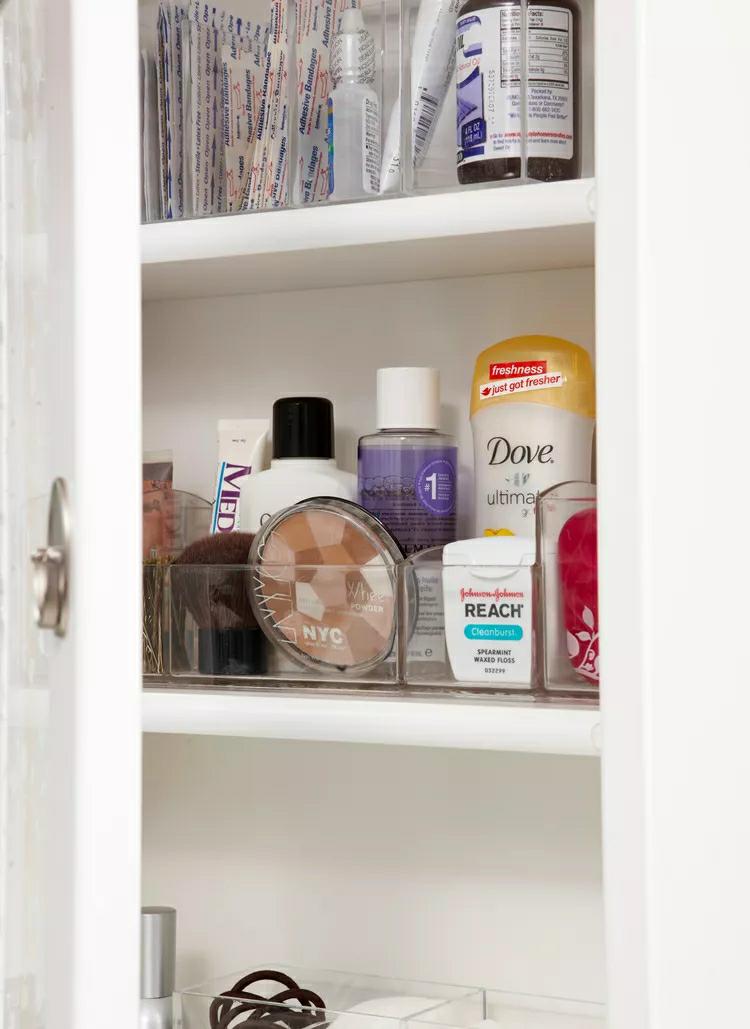 store your makeup in a medicine cabinet