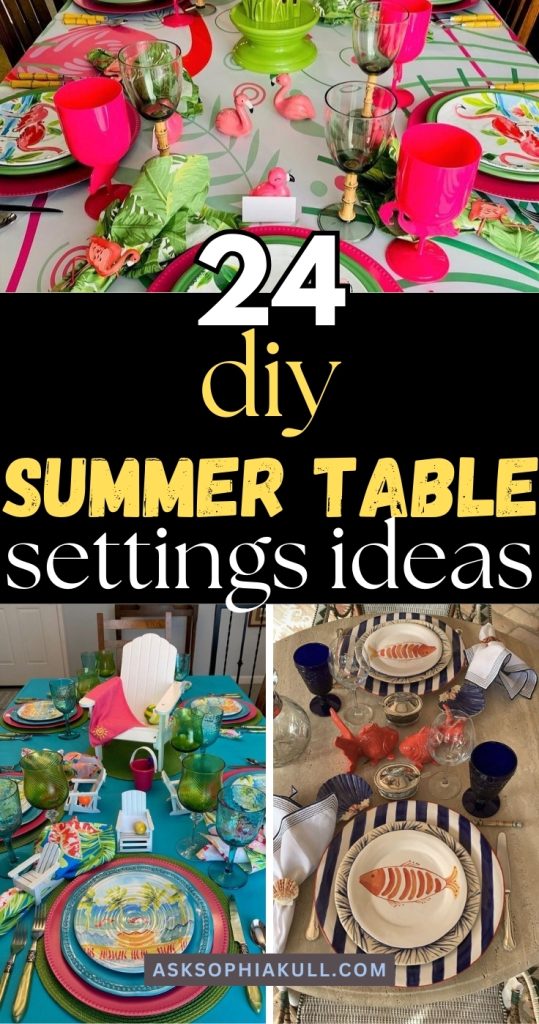 summer table setting ideas