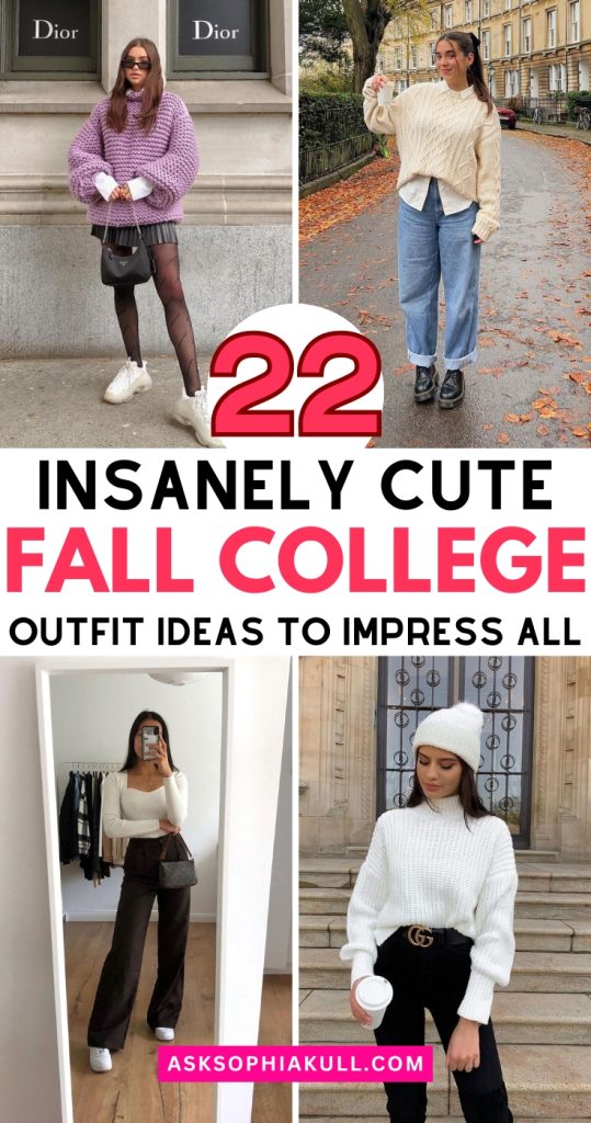 fall college girls outfit ideas