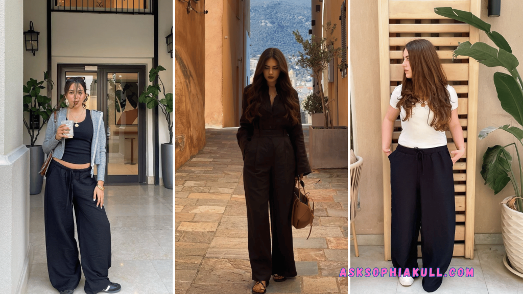 What To Wear With Black Linen Wide Leg Pants