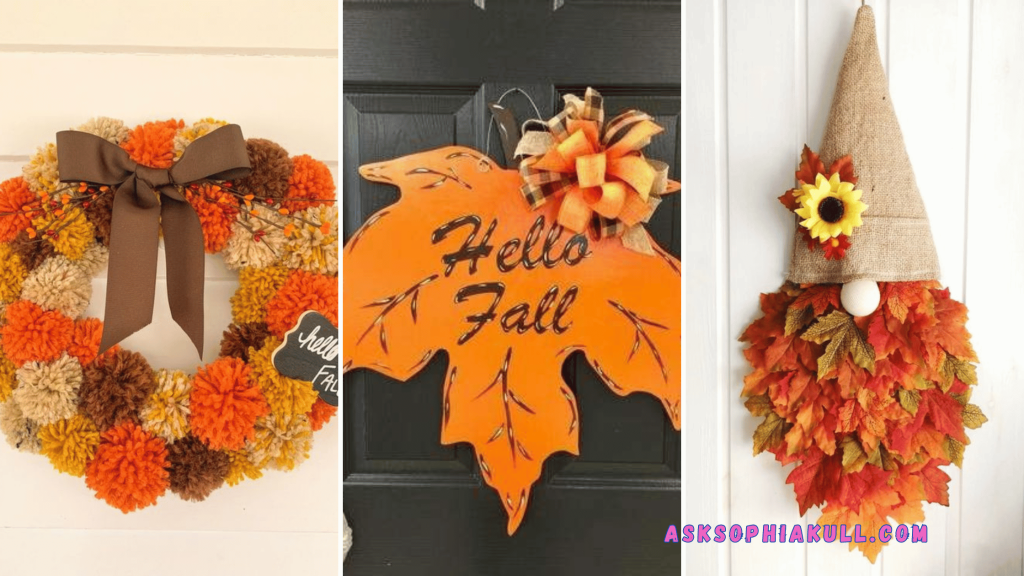 22 DIY Fall Front Door Decor Ideas 