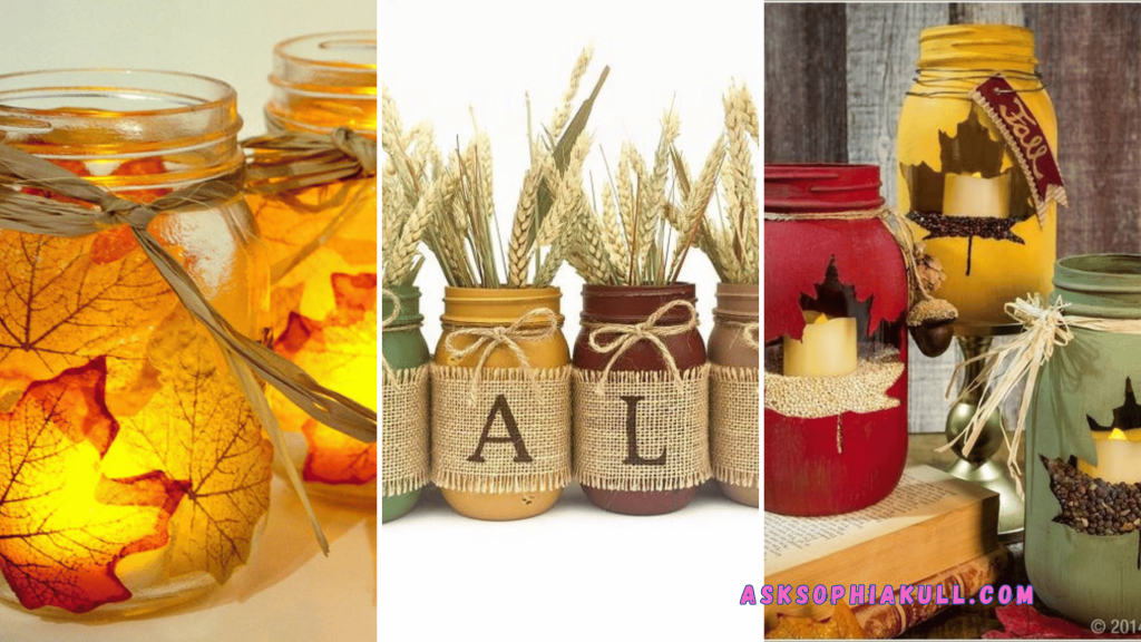 22 DIY Fall Mason Jar Crafts Ideas