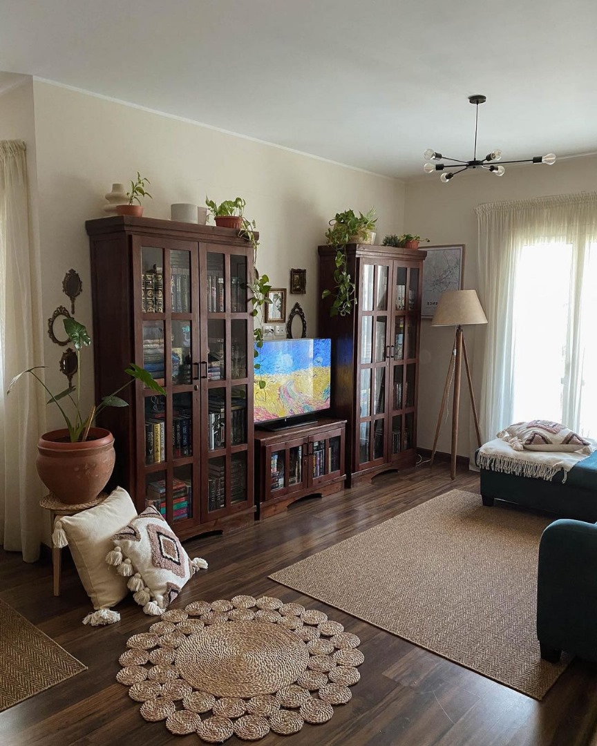 Boho-inspired living room