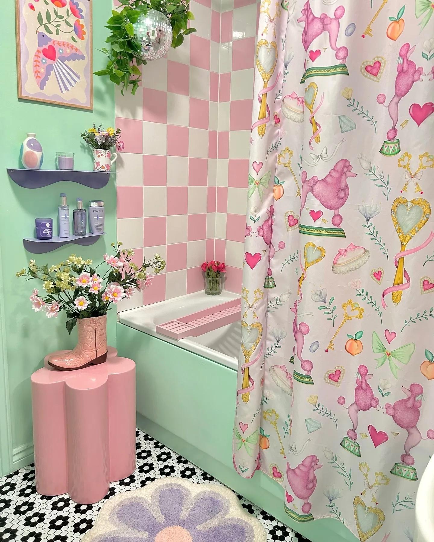 girly dorm bathroom ideas