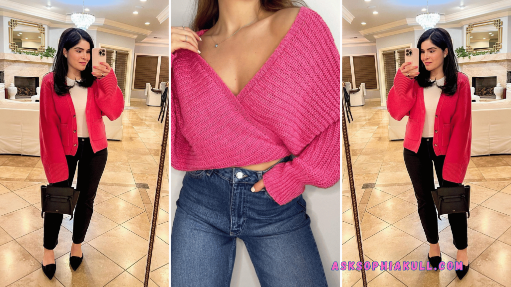 What To Wear With A Pink Cardigan 