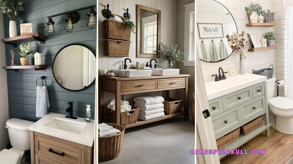 Farmhouse Bathroom Décor Ideas