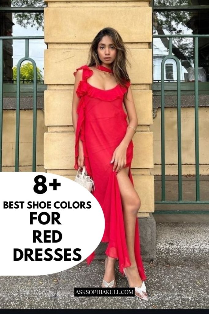 shoes to wear with a red dress