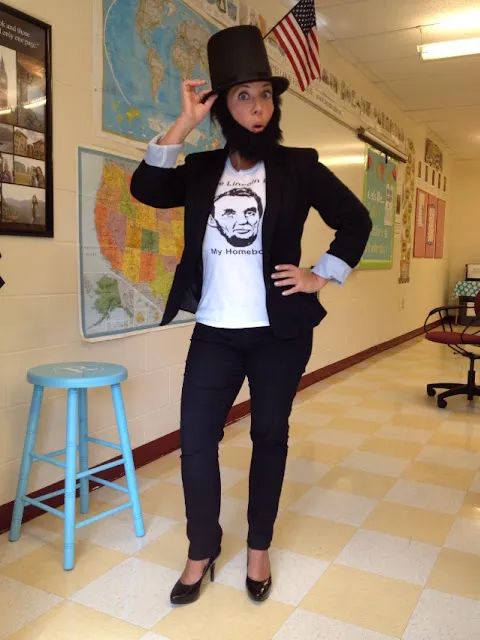 Teacher Halloween Costume ideas Abraham Lincoln