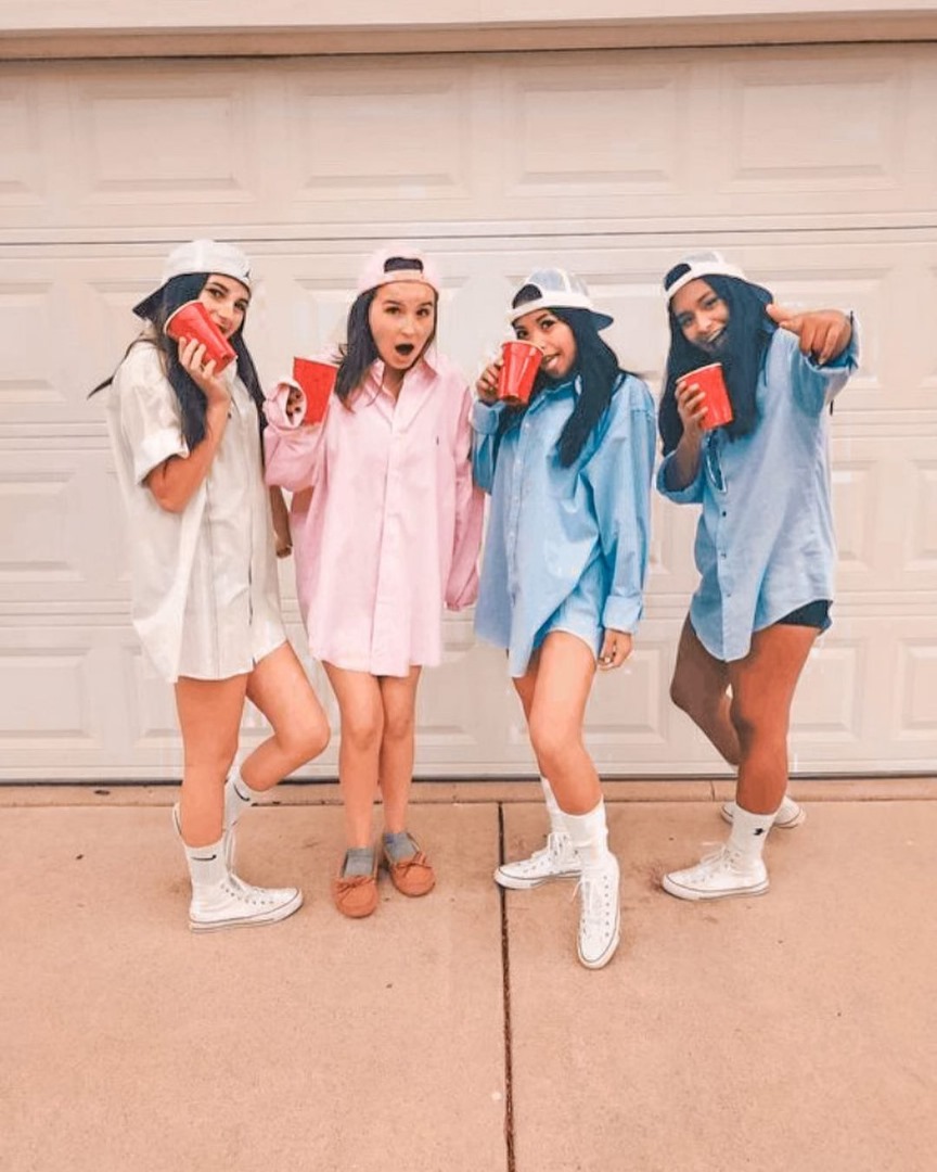 group Halloween costume ideas for four girls