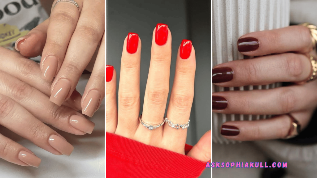 best nail polish color to wear with a red dress