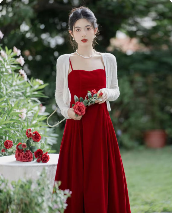 How To Style A Red Velvet Dress