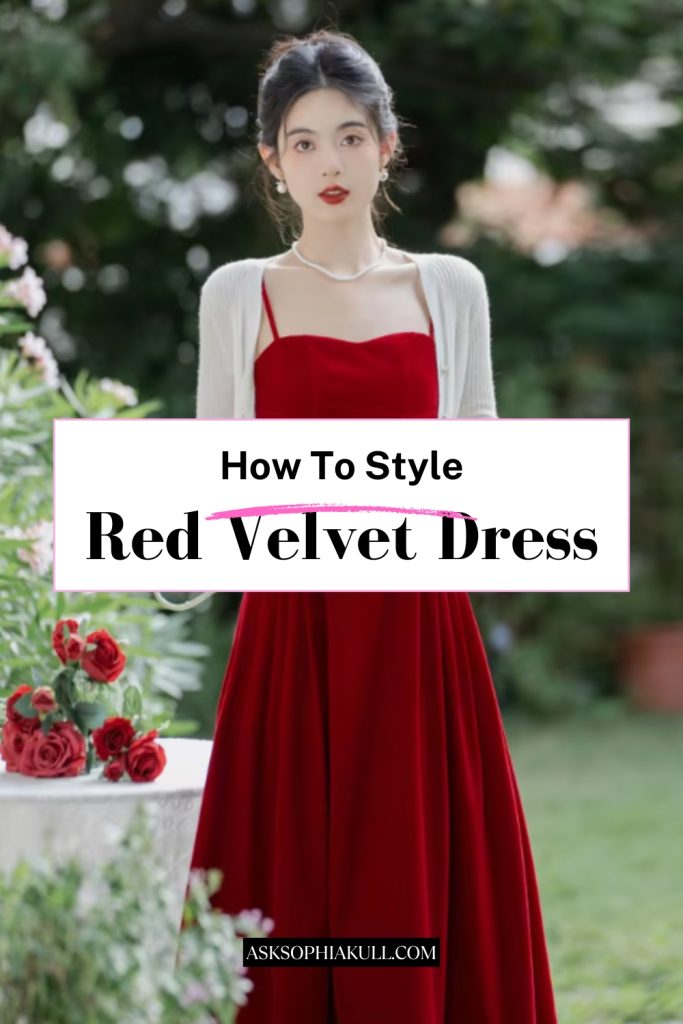 How To Style A Red Velvet Dress