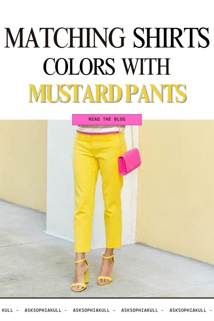 What To Wear With Mustard-Colored Pants 