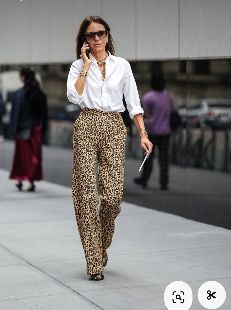 white-top-leopard-print-pants