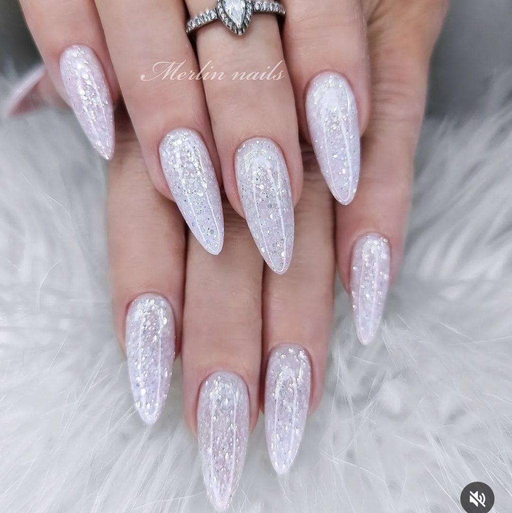 stilettoes Winter Nail Design Ideas