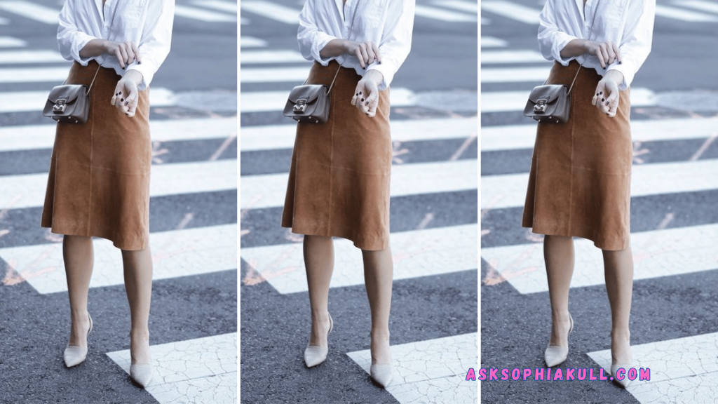 suede skirt outfits