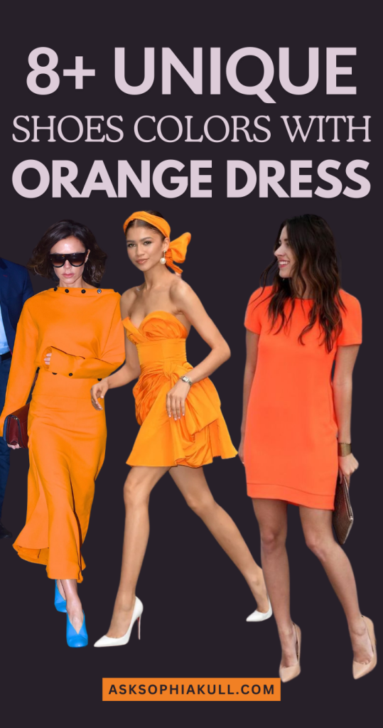 The Best Color Of Shoes That Go With A Bright Orange Dress