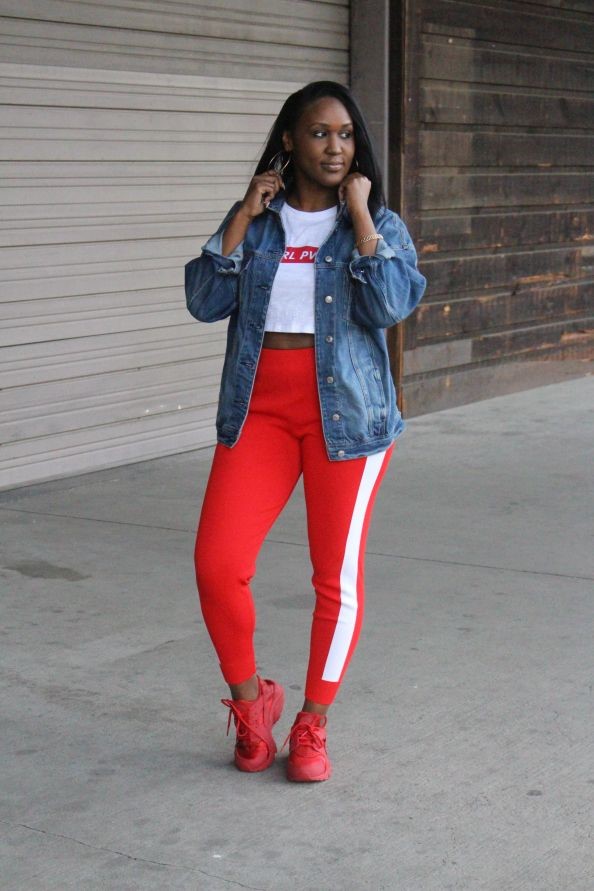 Outfits To Wear With Red Sweatpants