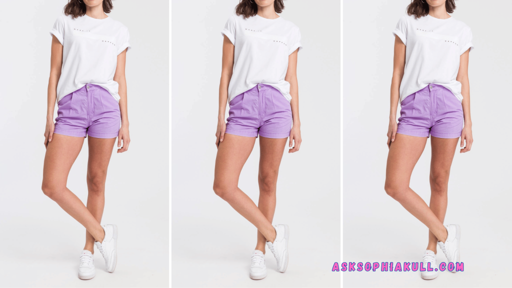 Color-Outfits-For-purple-Shorts