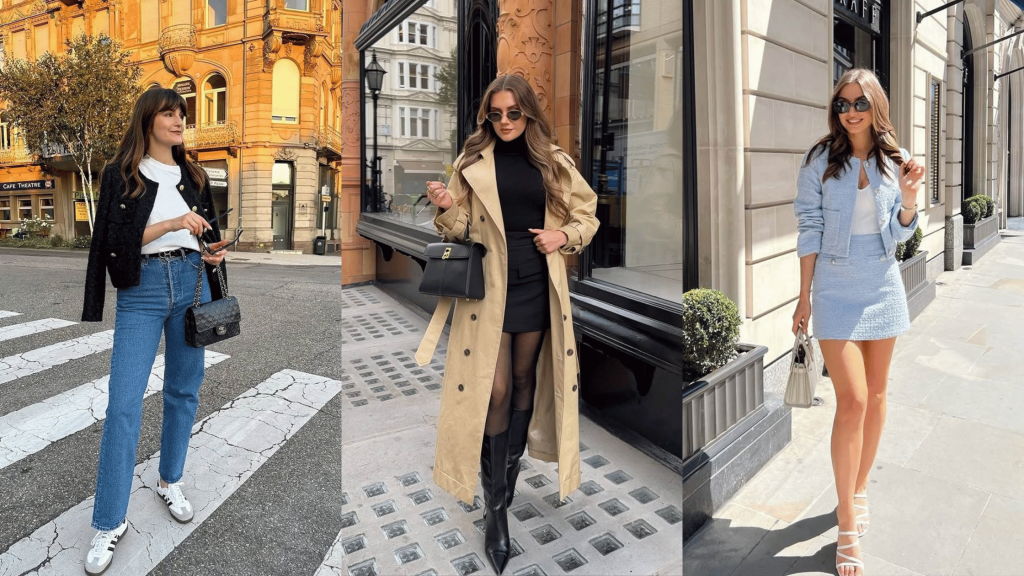 3 image blog banner showing  young women dressed in different European vacation outfits