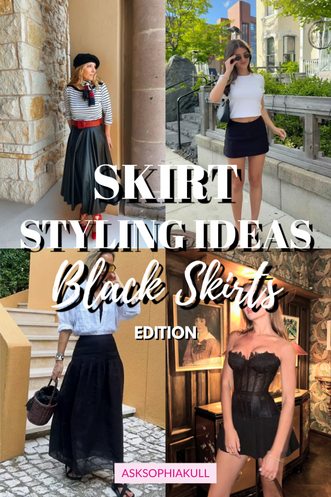 15 Black Skirt Outfit Ideas For Women