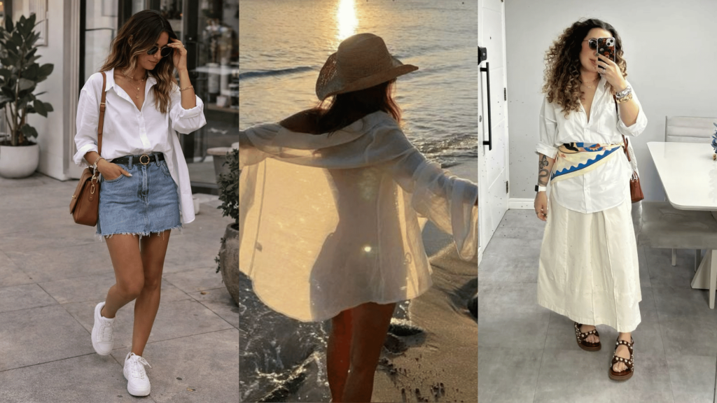 White Shirt Outfit Ideas That Look Chic